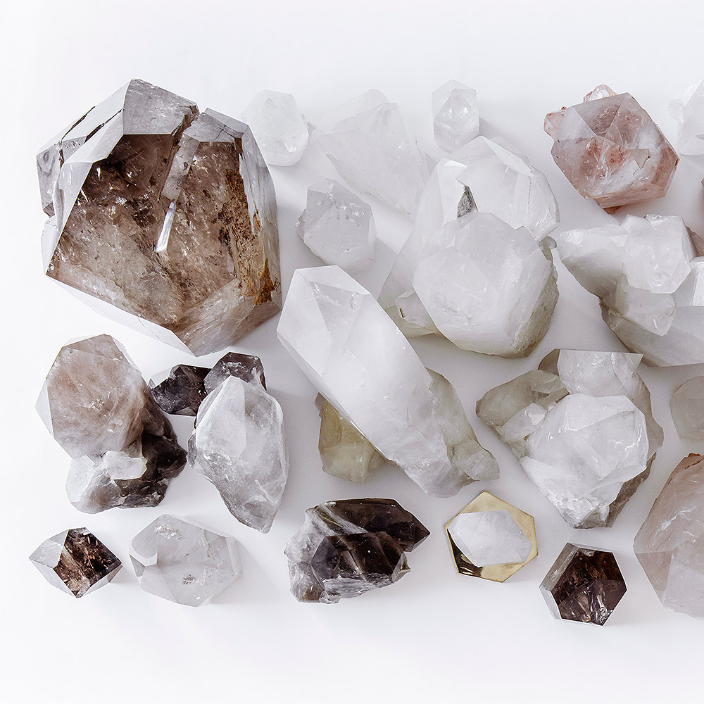 Detail of crystal floor lamp