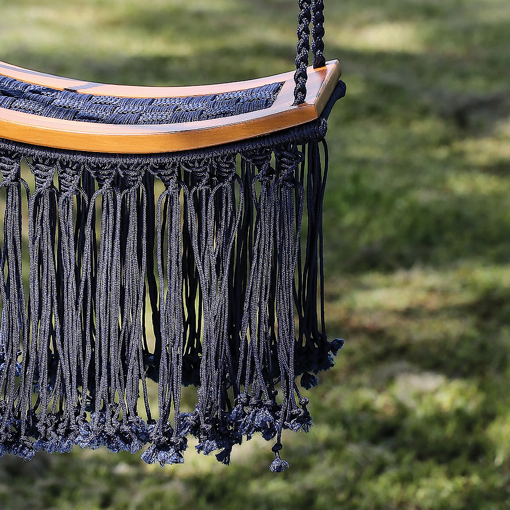 Outdoor swing on a patio