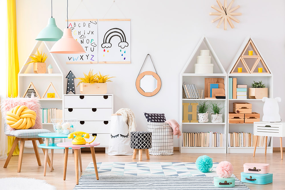 Colors of Design - Interior Design - Children's spaces | Kids bedrooms, girls rooms, boys rooms, art, beds, rugs, lighting, playroom